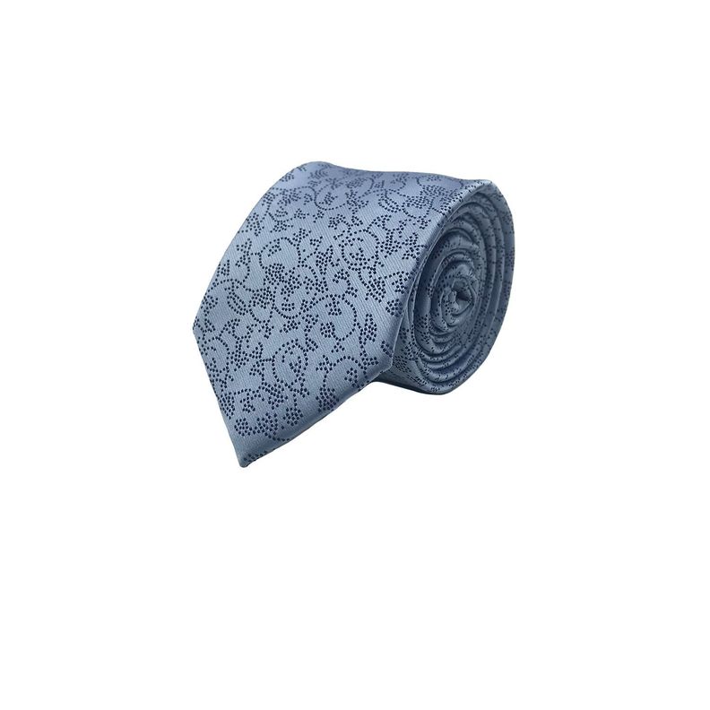 Corbata Celeste Textura Azul Microfibra 7 cm-0