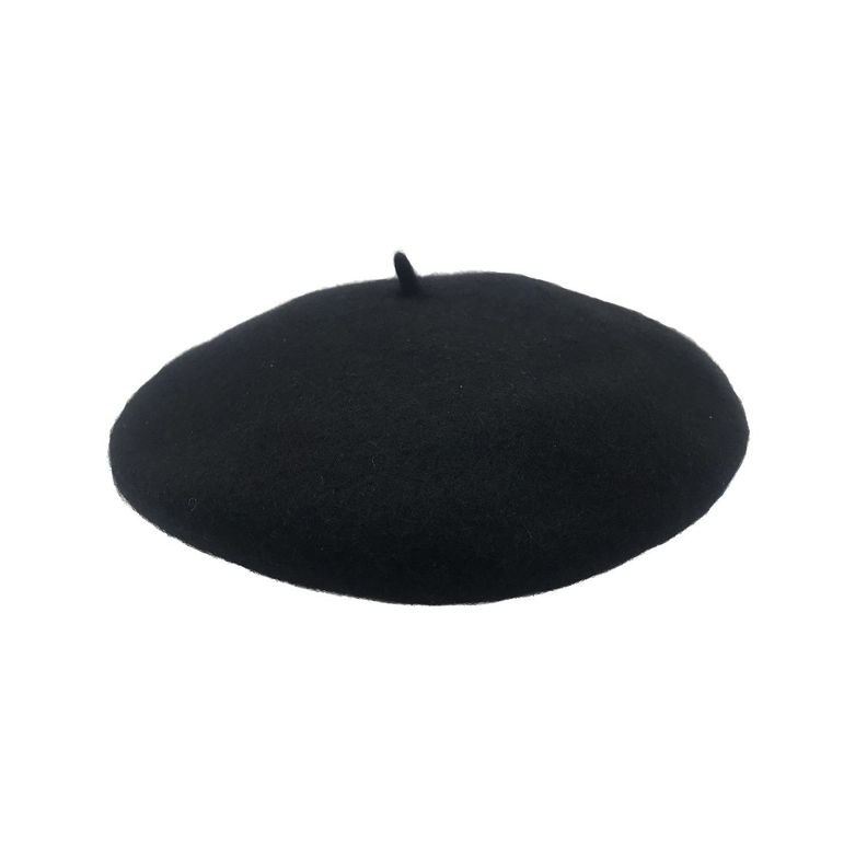 Boina Vasca Negra 100% Lana Talla L-1
