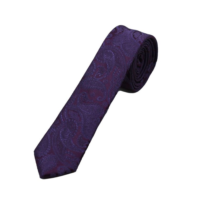 Corbata Microfibra Ameba 5cm Alaniz Morado-0