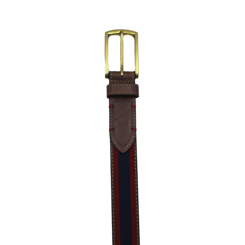 Cinturón Canvas Azul/Rojo 3,5 cm V11 Talla 130-2