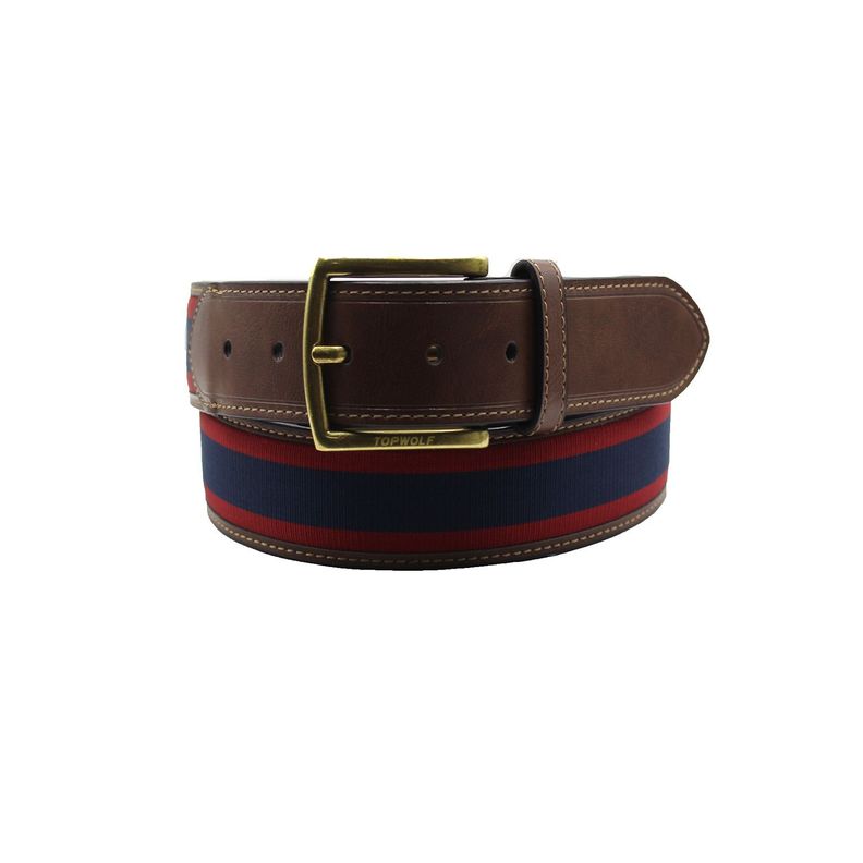 Cinturón Canvas Azul/Rojo 3,5 cm V11 Talla 130-0