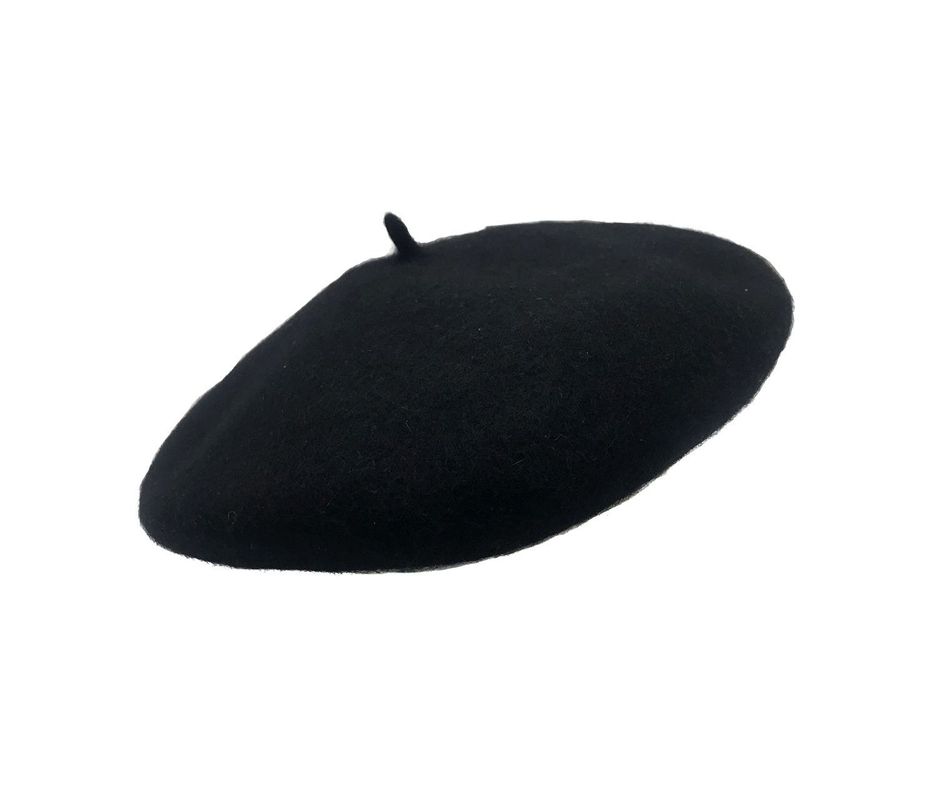 Boina Vasca Negra 100% Lana Talla M-0