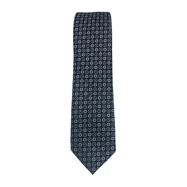 Corbata Microfibra Diseño Negro 6 cm-1