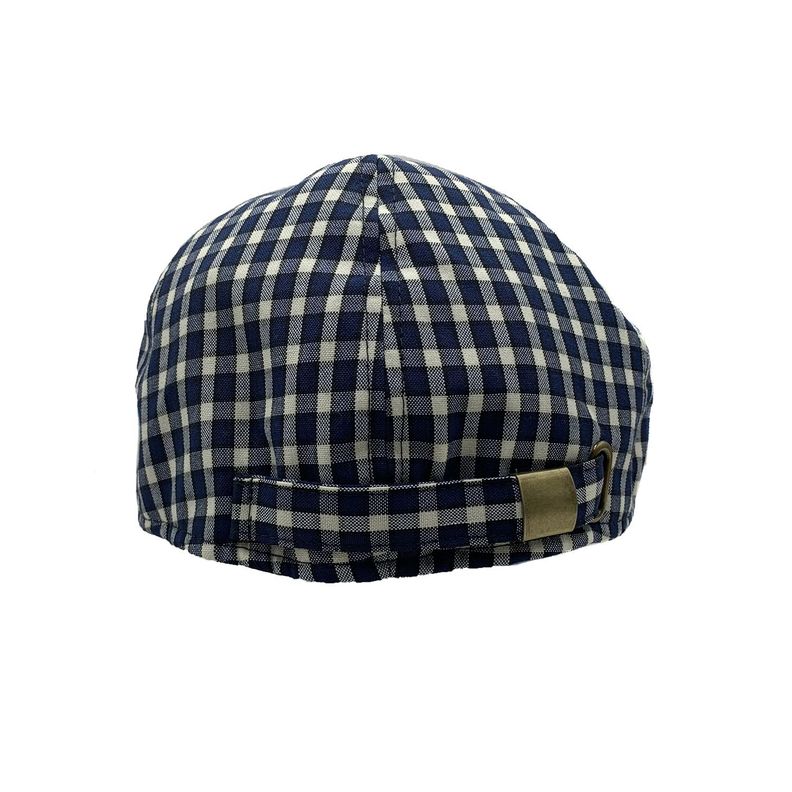 Jockey Británico Ajustable Cuadros Azul Blanco V-3