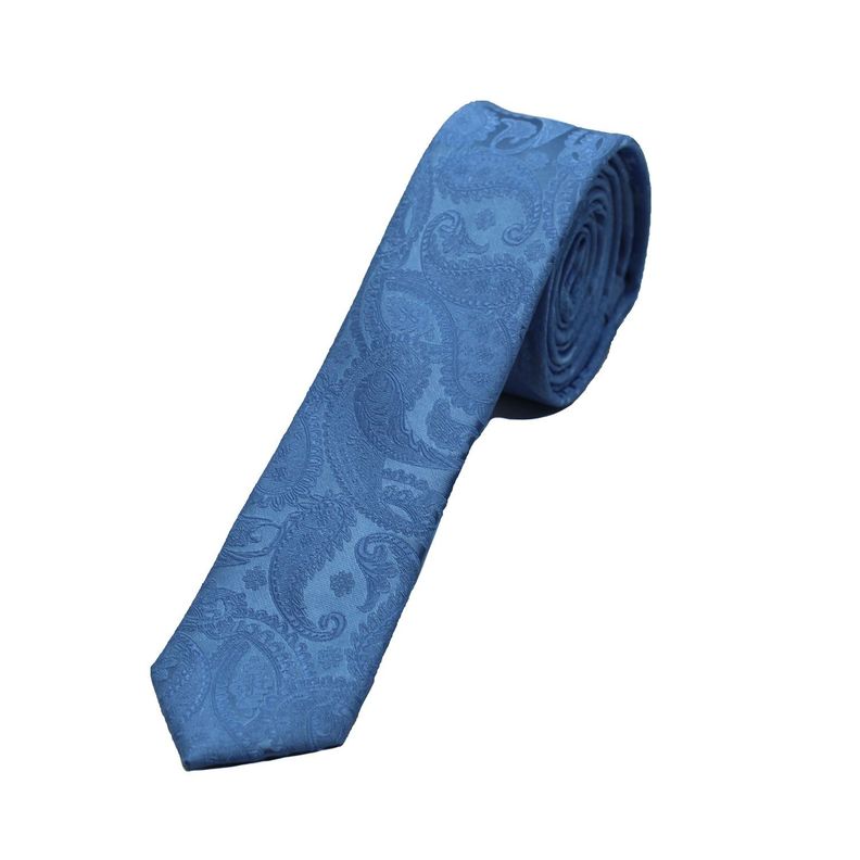 Corbata Microfibra Ameba 5cm Alaniz Celeste-0