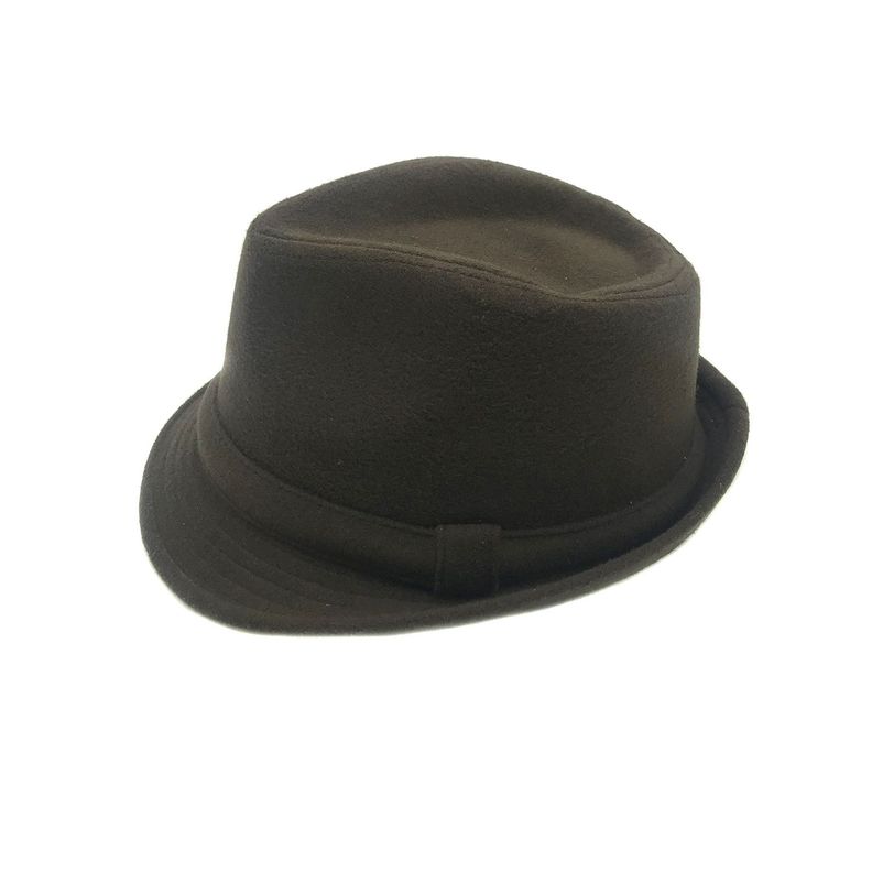 Sombrero Inglés Liso Café Inv Talla S-1
