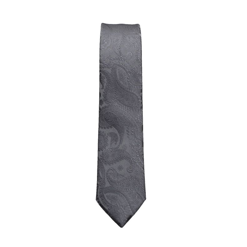 Corbata Microfibra Ameba 5cm Alaniz Gris-1