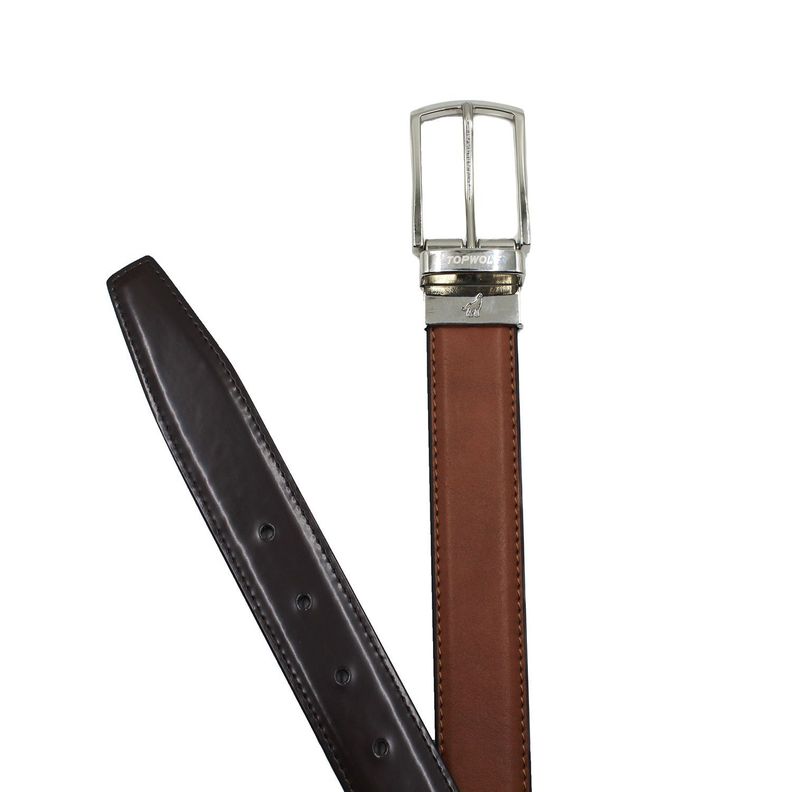 Cinturón Reversible Cognac/Café V10 Talla 90-1