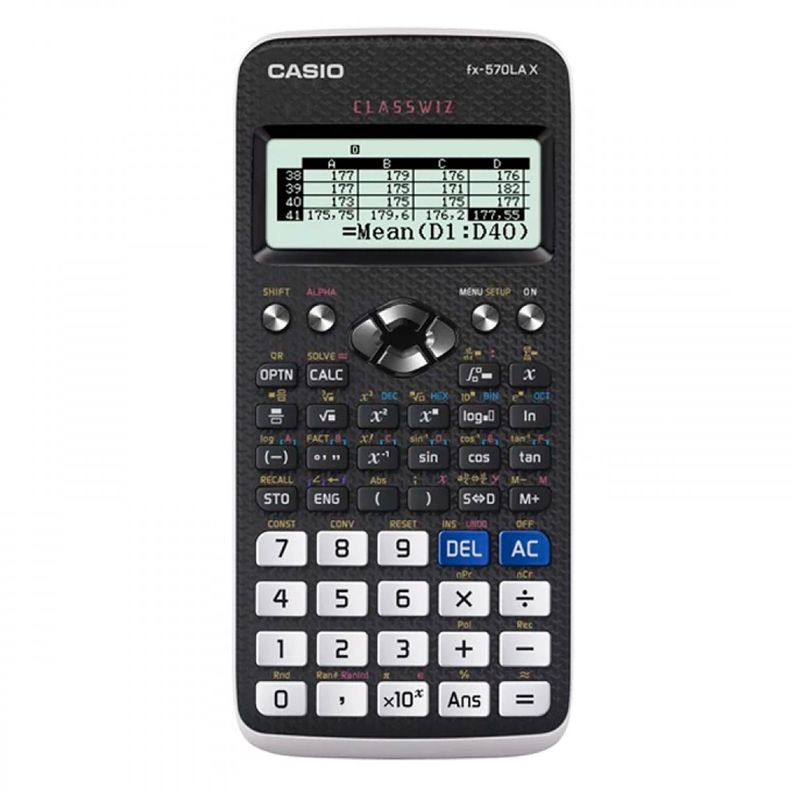 Calculadora Casio FX-570LAX-BK-W-DH-0