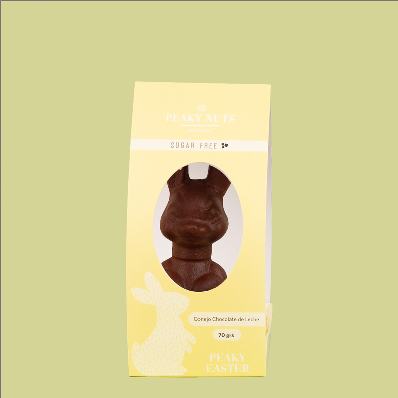 CONEJO DE PASCUA DE CHOCOLATE MILK CHOCOLATE RABBIT SUGAR FREE 70 BAG EASTER-0