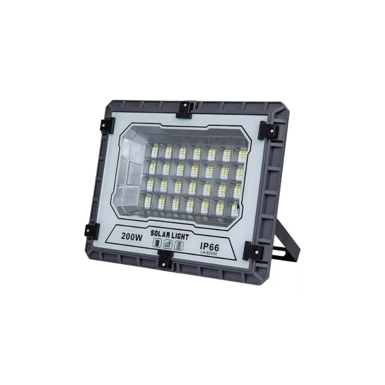 Lampara solar led Reflector Solar 200w Recargable Panel Led Luza-2