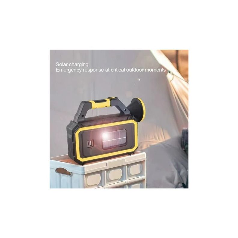 Linterna Led Solar Con 3 Modos Recargable Emergencia -1