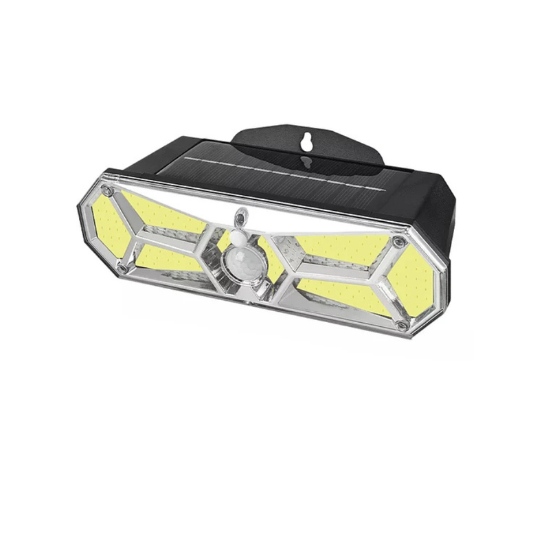Foco Solar LED de Pared Exterior Con Panel Solar Sensor De Movimiento-2