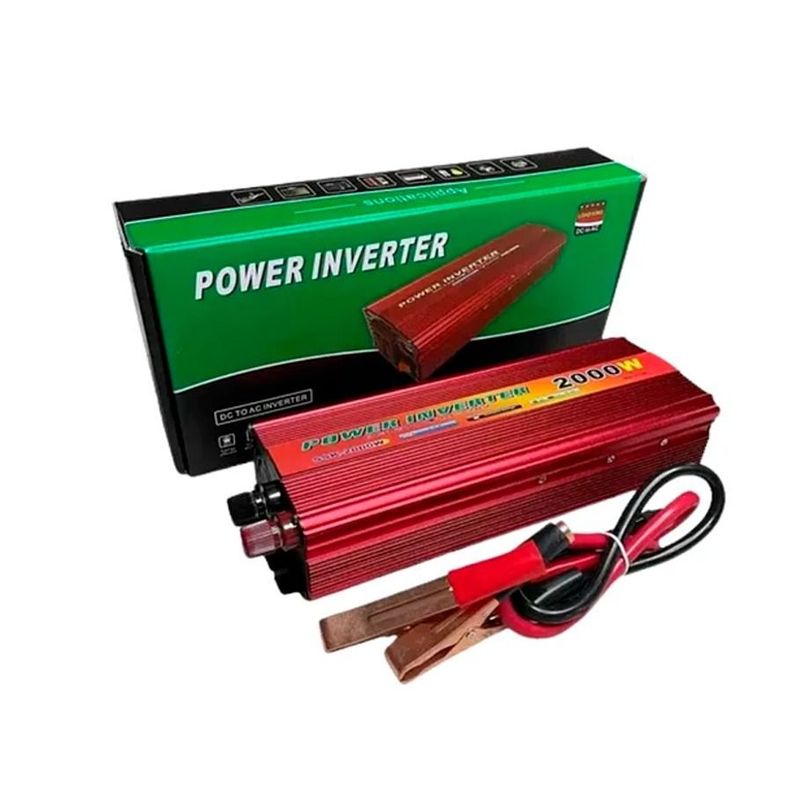 Inversor Convertidor De Corriente De Coche 2000w 12v220v-2