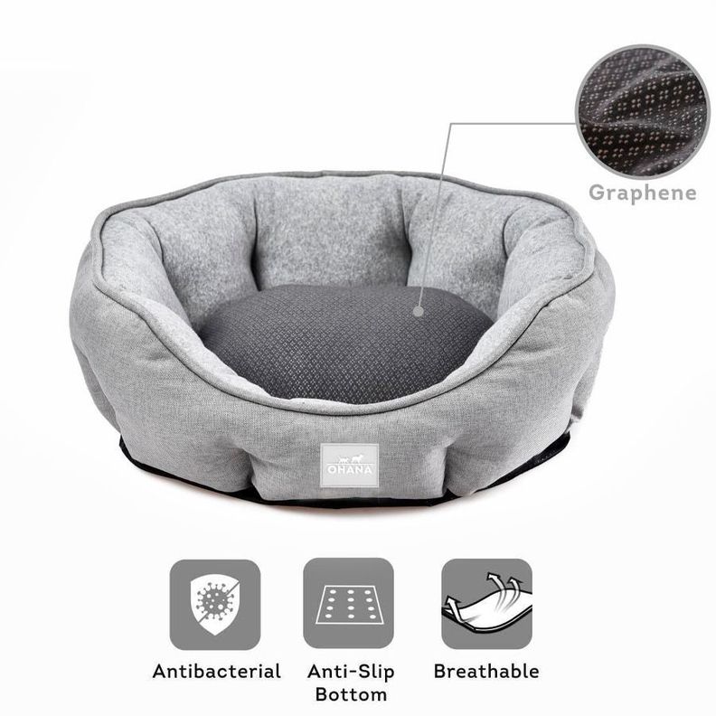 Cama Antibacteriana Transpirable Para Perros 70X65X18cm-2