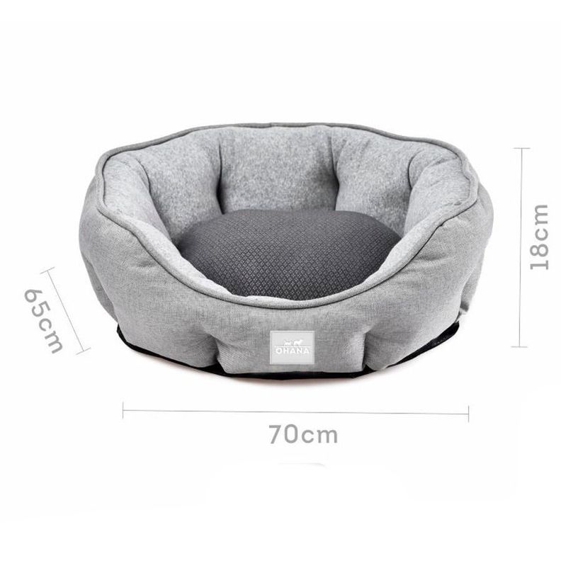 Cama Antibacteriana Transpirable Para Perros 70X65X18cm-4
