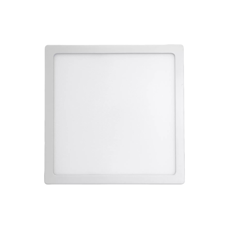Foco Panel Led Plafon Sobrepuesto cuadrado 18w luz blanca 21x21-0