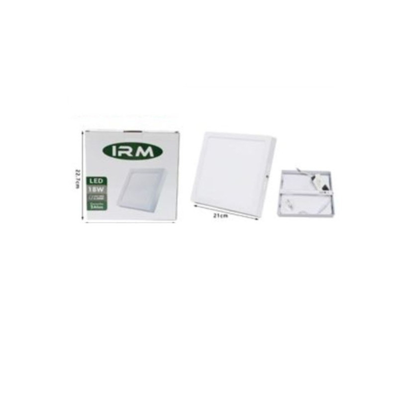 Foco Panel Led Plafon Sobrepuesto cuadrado 18w luz blanca 21x21-1