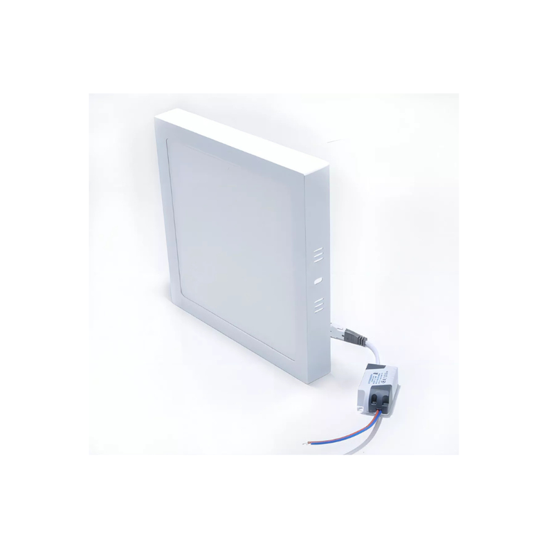 Foco Panel Led Plafon Sobrepuesto cuadrado 18w luz blanca 21x21-3