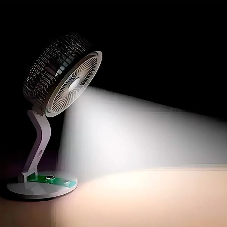 Ventilador De Escritorio Plegable Con Luz LED-6