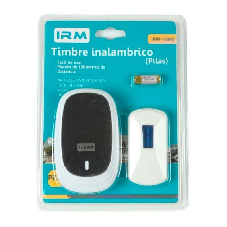 Timbre Inalámbrico A Pilas Portátil Sin Cables Fácil Instalación-4
