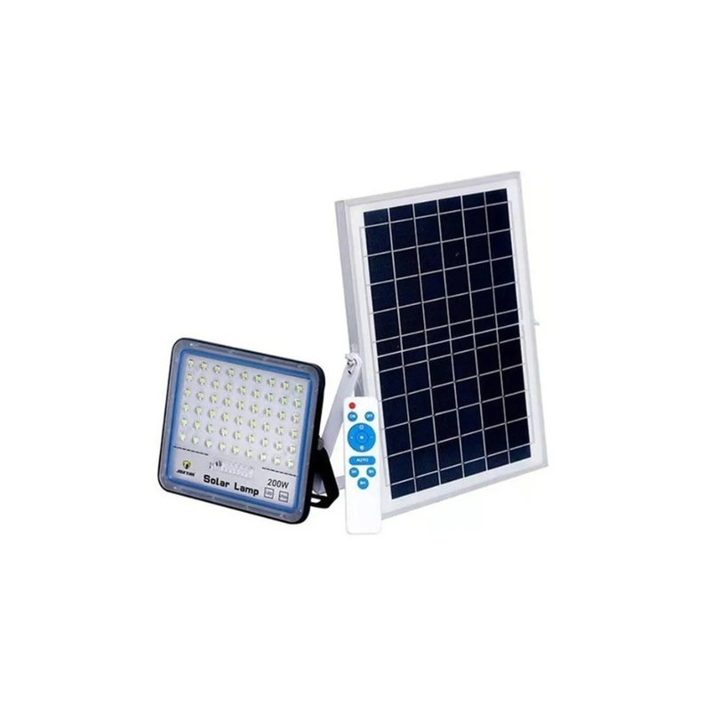 Foco Solar Led 200w Exterior Sensor con control remoto jortan-0