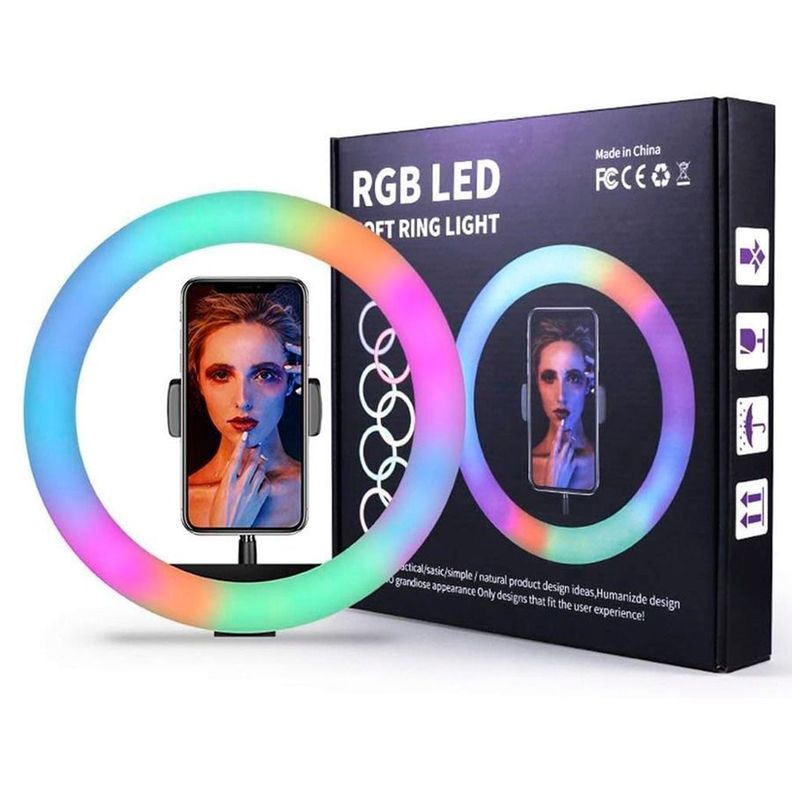 Aro De Luz RGB LED Iluminación Para Fotografía Y Vlogging-0