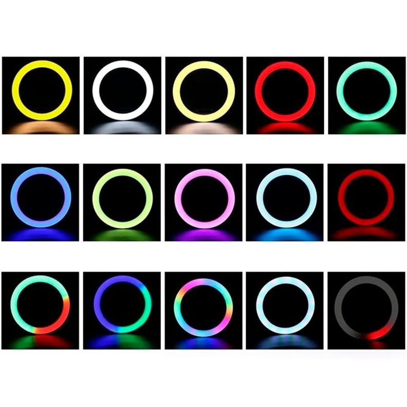 Aro De Luz RGB LED Iluminación Para Fotografía Y Vlogging-2