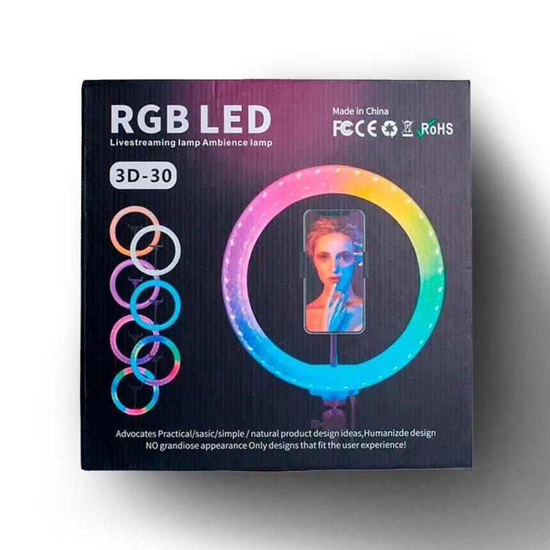 Aro De Luz RGB LED Iluminación Para Fotografía Y Vlogging-4