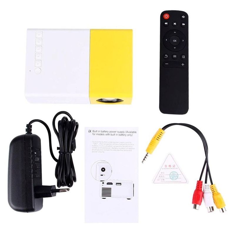 Mini Proyector De Video LED Portátil YG 300 1080P HD-2