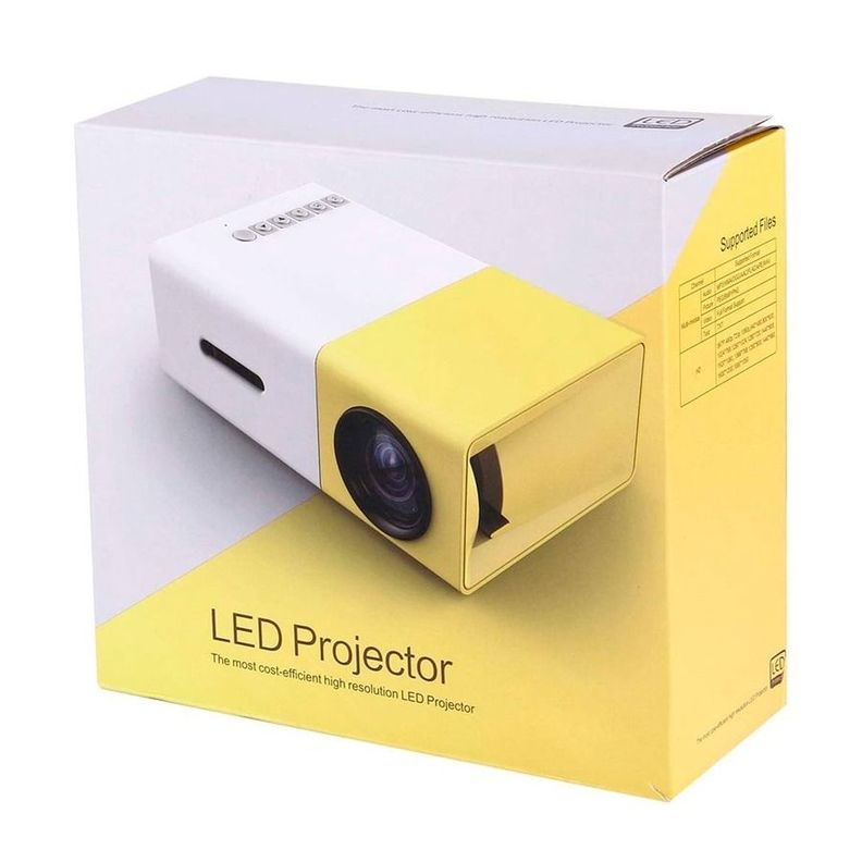 Mini Proyector De Video LED Portátil YG 300 1080P HD-6