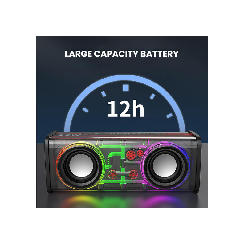 Altavoz bluetooth RGB Sk5 Portátil Recargable 10W-2