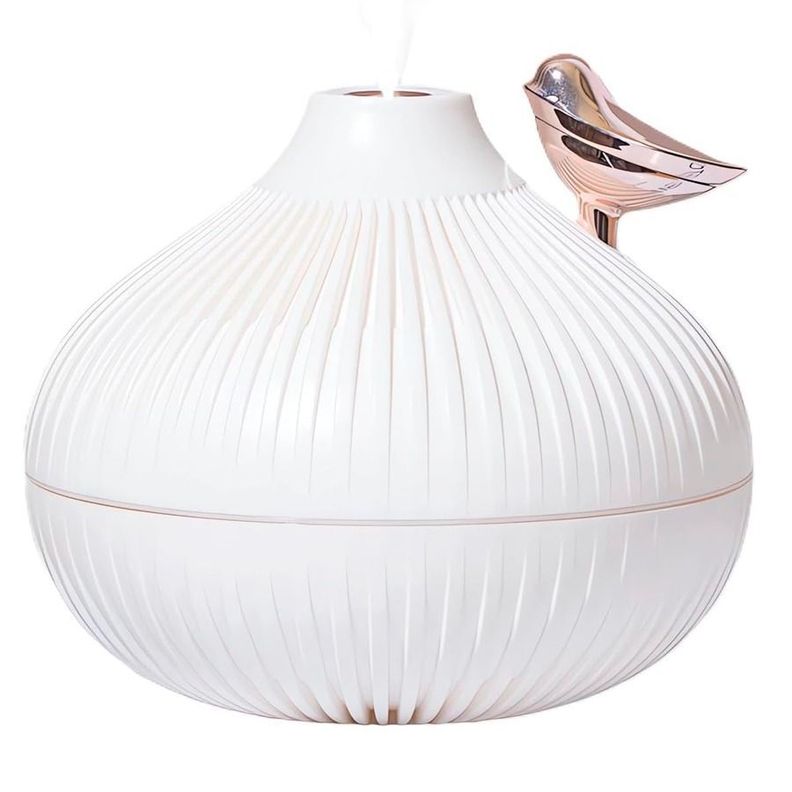 Humidificador Redondo Blanco Luz Led 300 ML-0