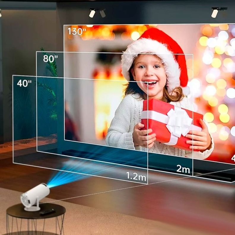 Proyector Multimedia LED Source 4K Ultra HD Portátil Cine En Casa-4