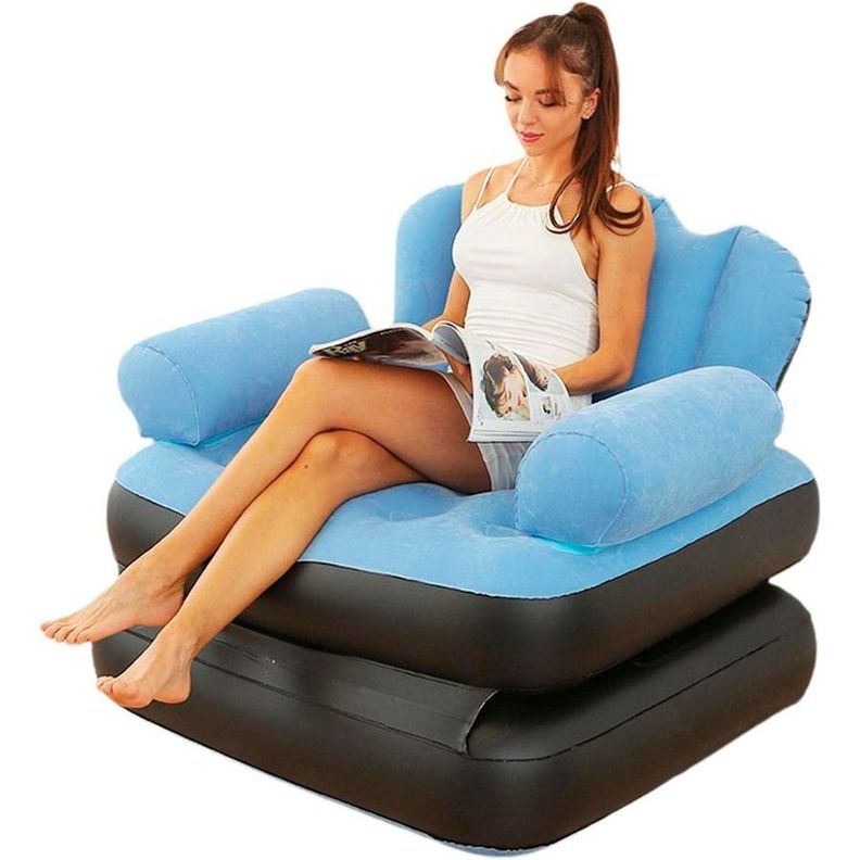 Sofá Cama Inflable De Doble Capa-0