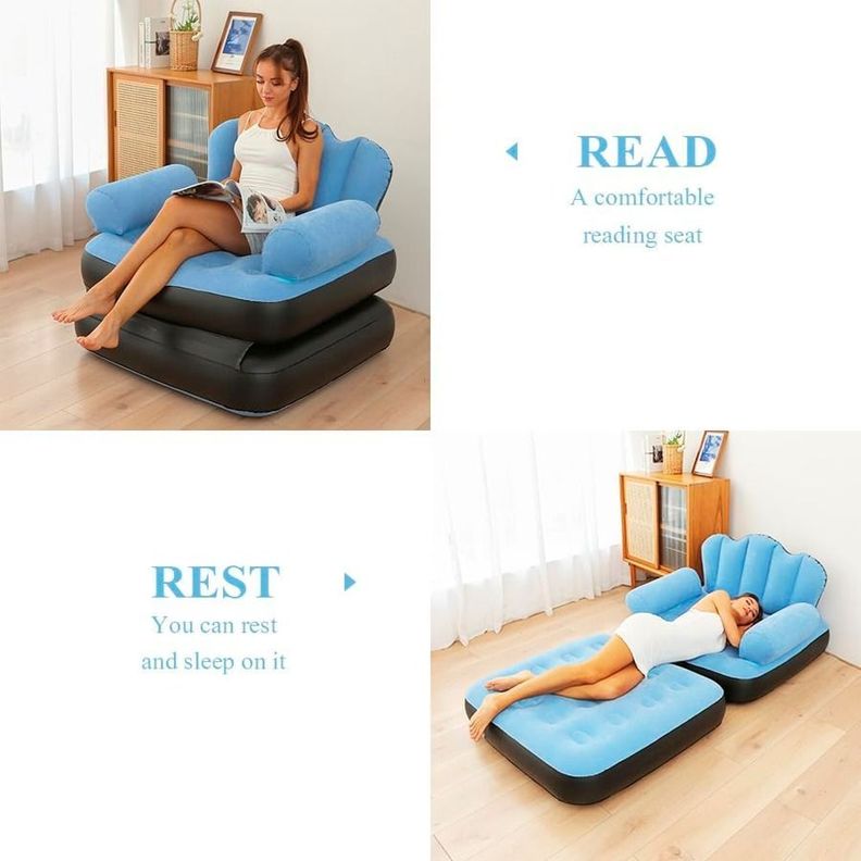 Sofá Cama Inflable De Doble Capa-3