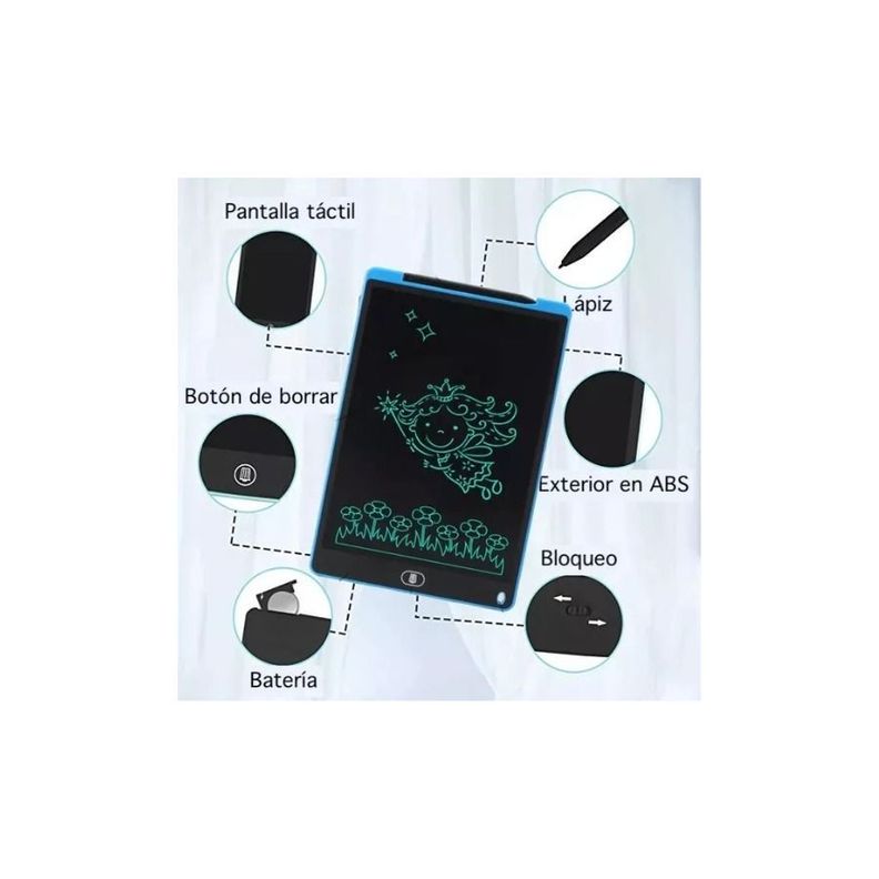 Tablet pizarra de escritura LCD Magic Board 12 pulgadas Inteligente-2