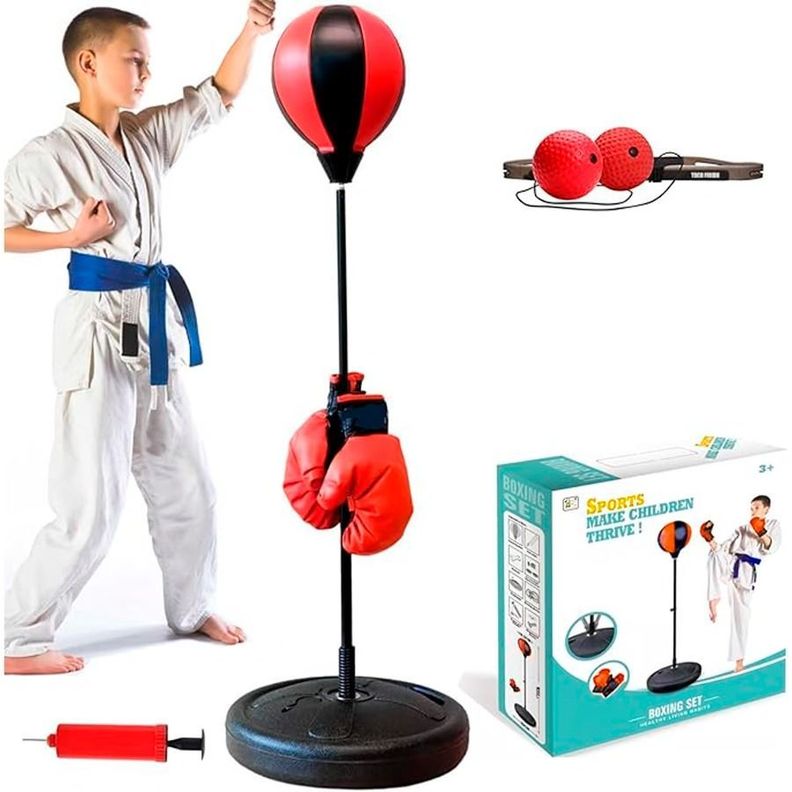 Set De Boxeo Para Niños Con Guantes Y Mini Pelota De Boxeo-3