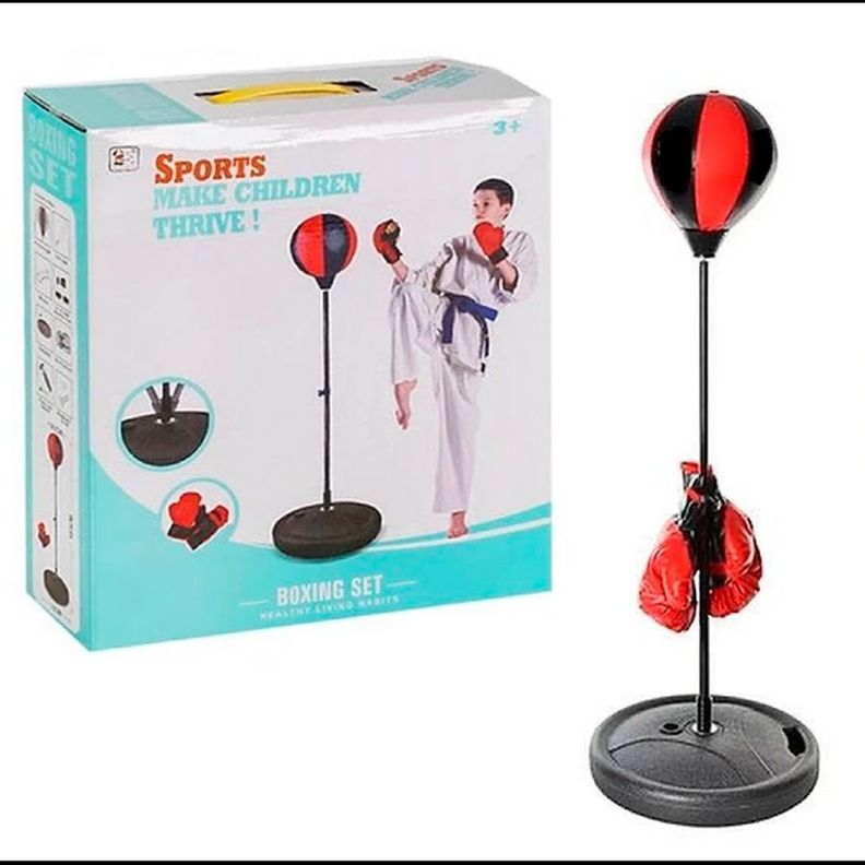 Set De Boxeo Para Niños Con Guantes Y Mini Pelota De Boxeo-4
