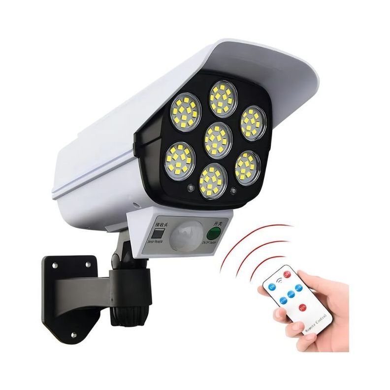 Foco Solar Cámara De Seguridad Con Sensor De Movimiento