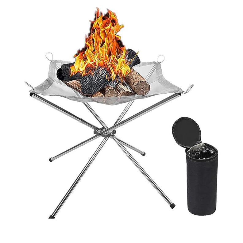 Parrilla Plegable De Acero Inoxidable Portátil Camping-0