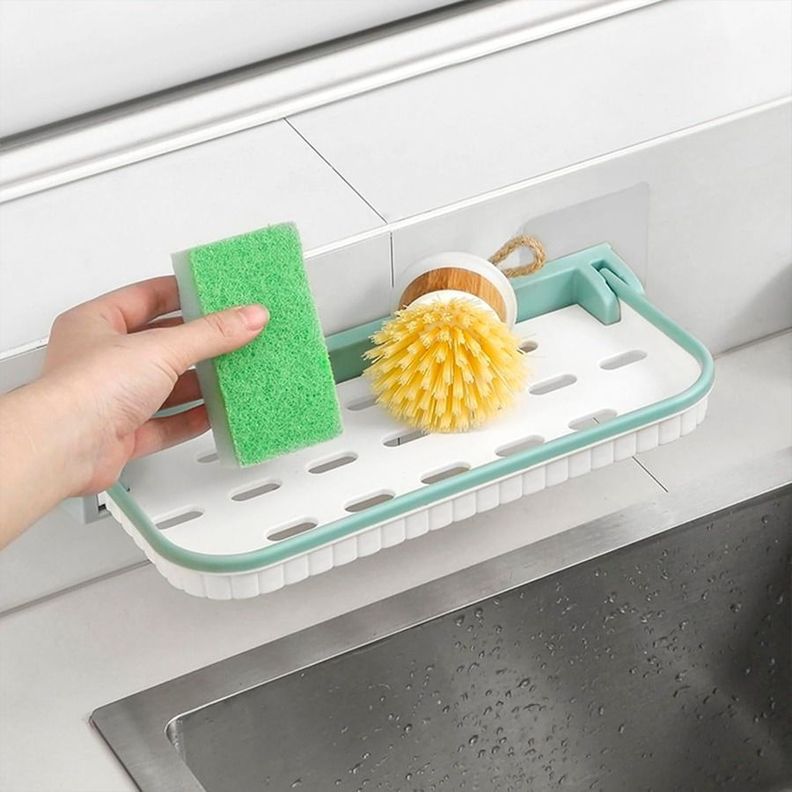 Repisa Estante De Baño Plegable De Pared Cocina Toallero-4
