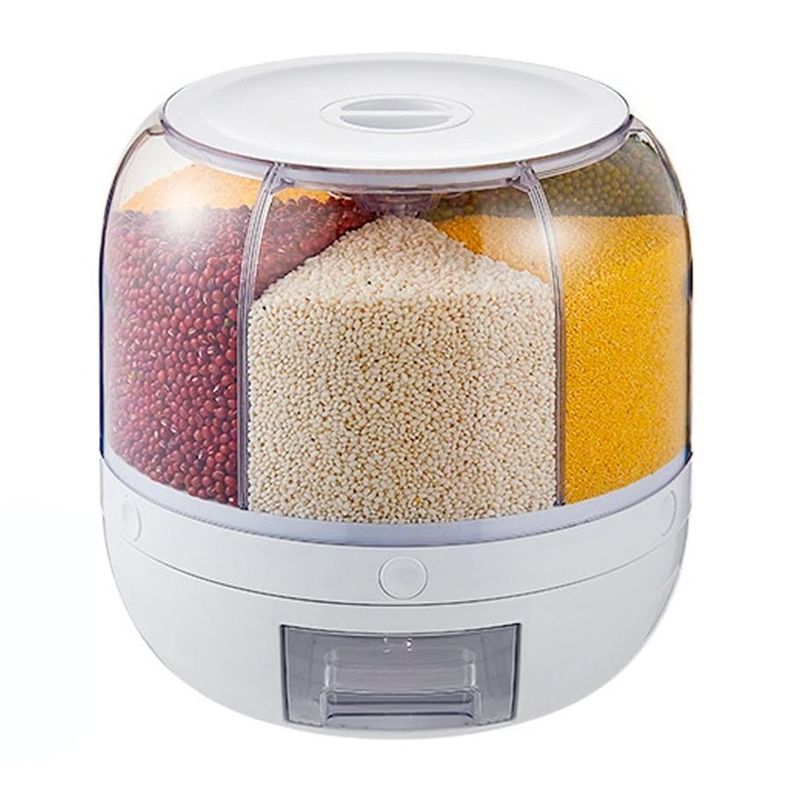 Dispensador Giratorio Para Granos Contenedor de Alimentos-1