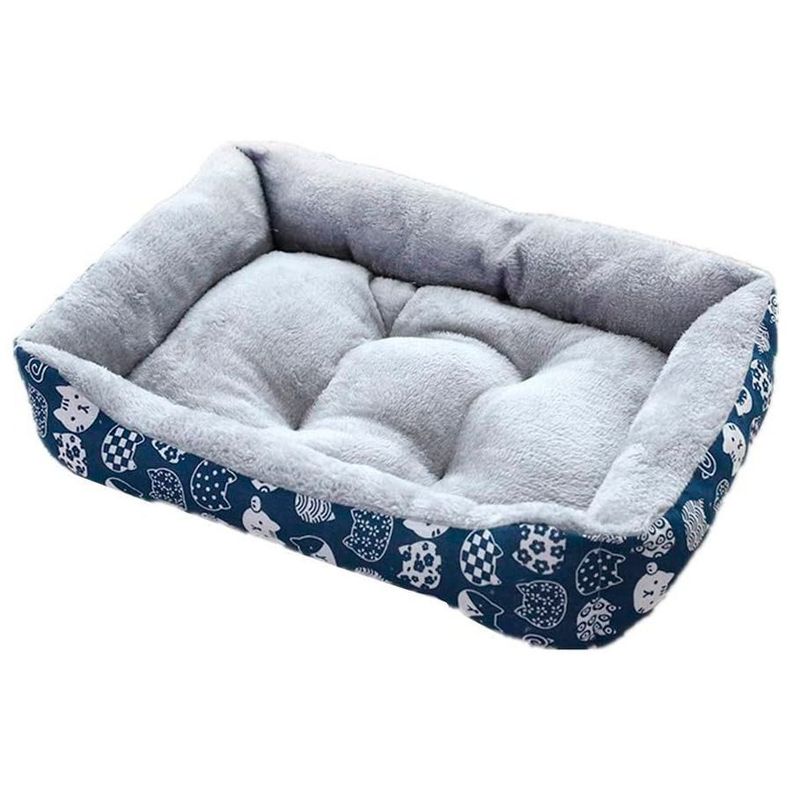 Cama Para Mascotas Grande Transpirable Portátil 90X70X20cm-0