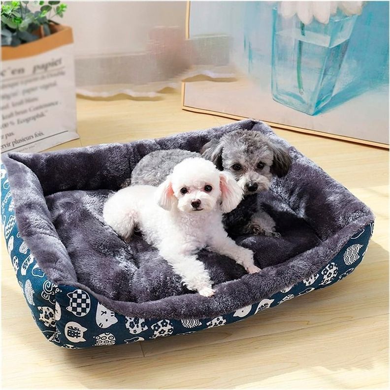 Cama Para Mascotas Grande Transpirable Portátil 90X70X20cm-4