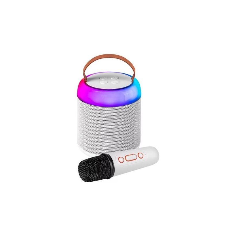 Mini máquina Karoke, altavoz portátil Bluetooth 5.3 1 micrófono -0
