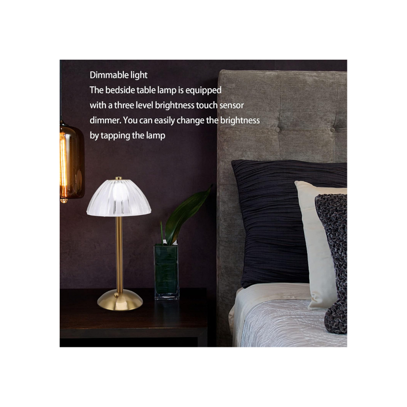 Lampara de mesa regulable inalambrica recargable LED-4