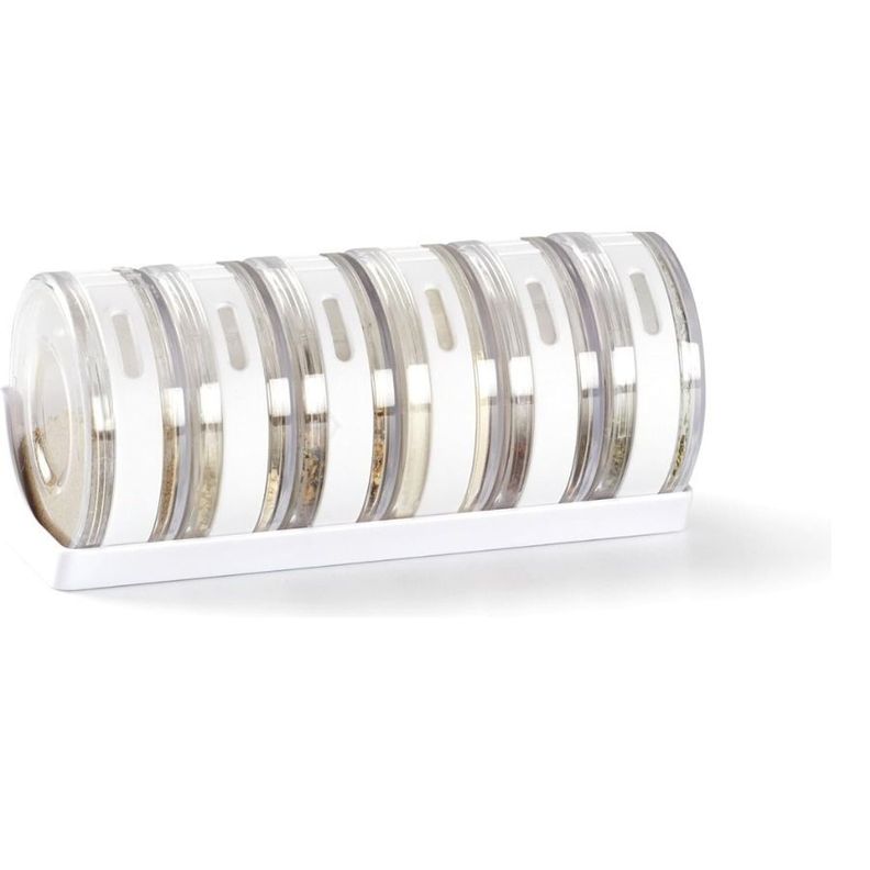 Set Especiero 6 piezas organizador condimentero Rack Tarros-0