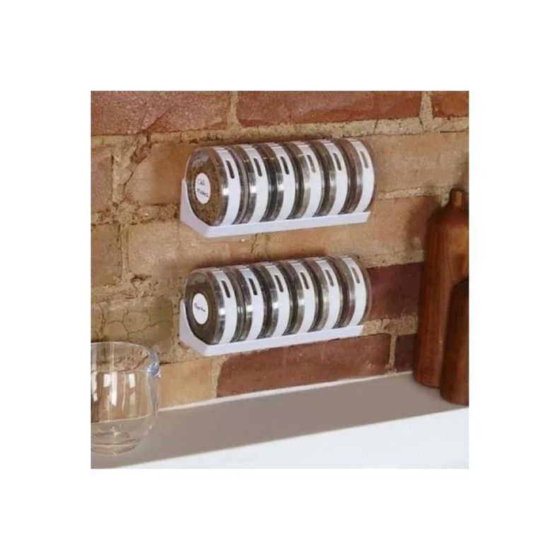 Set Especiero 6 piezas organizador condimentero Rack Tarros-1