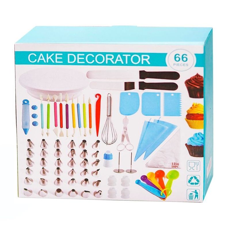 Set De 66 Herramientas Para Repostería Pastelería Decoración De Tortas-0